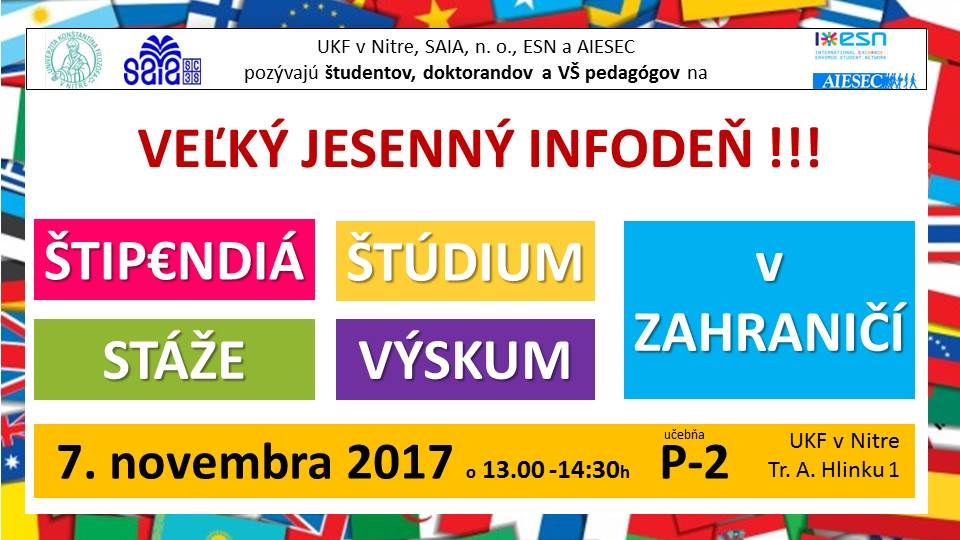 7 11 2017 Velky jesenny infoden UKF